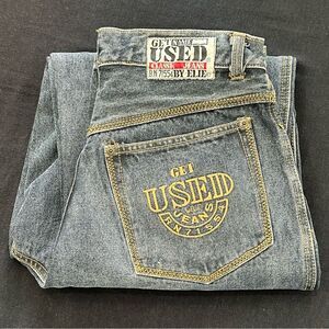 80's Vtg GET USED by Elie Denim Jeans High Waist Tapered Baggy Style Women's 28